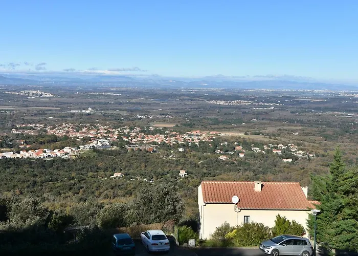 Josephine: Vue Magnifique Sur Et Montagnes בית נופש Laroque-des-Albères